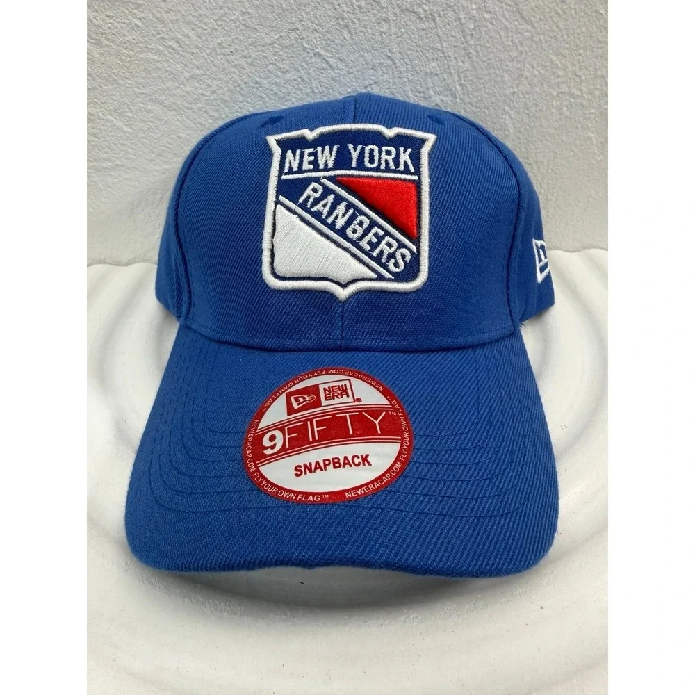 New Era New York‎ Rangers Snapback Hat 9FIFTY Blue NHL Cap New